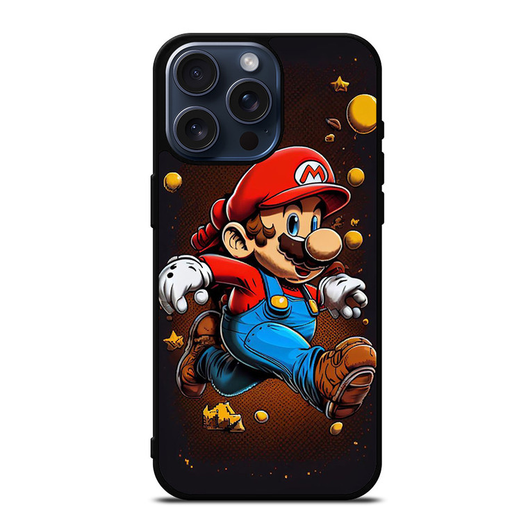 MARIO BROSS GAME CARTOON iPhone 15 Pro Max Case Cover