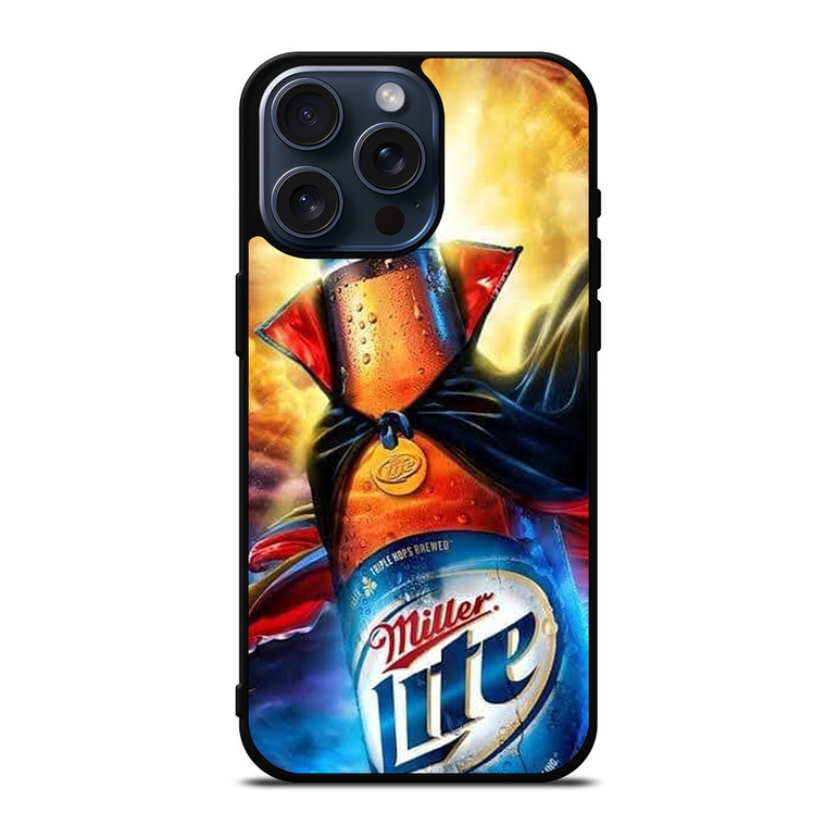 MILLER LITE BEER BOTTLE iPhone 15 Pro Max Case Cover