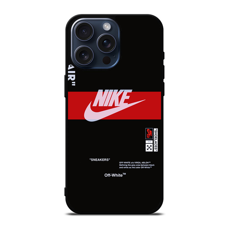 NIKE SHOES OFF WHITE iPhone 15 Pro Max Case Cover