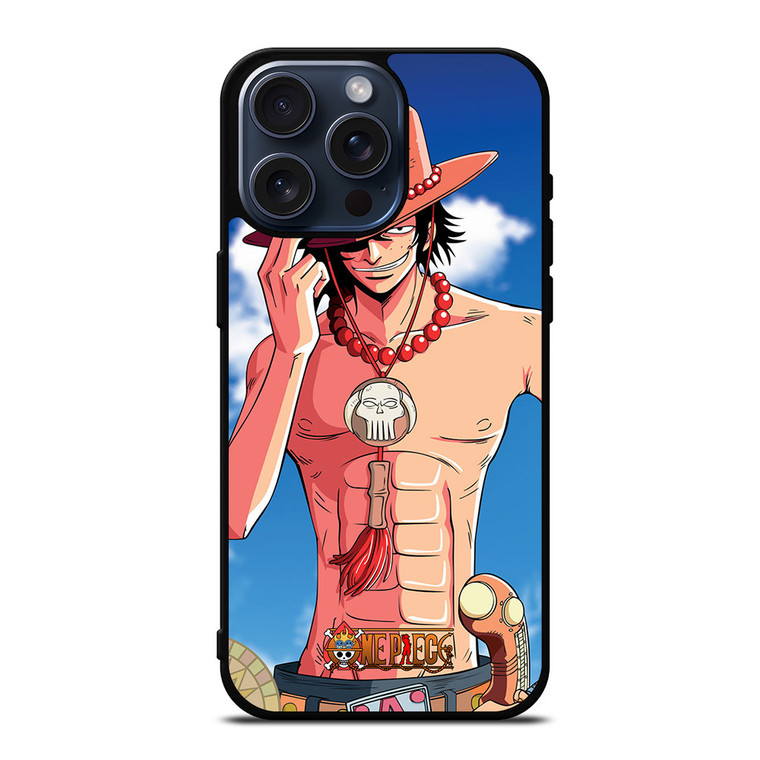 ONE PIECE ANIME ACE iPhone 15 Pro Max Case Cover