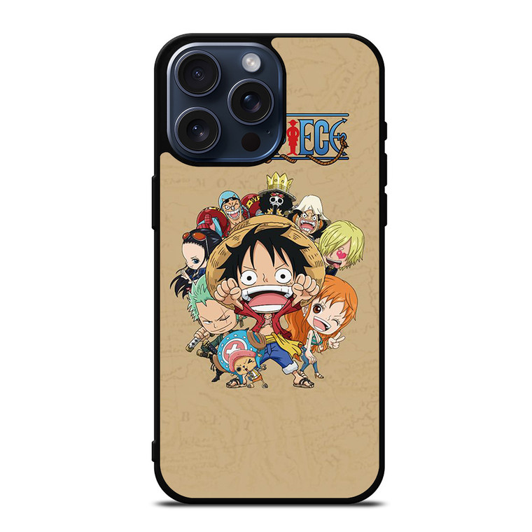 ONE PIECE CUTE MINI CHARACTER ANIME MANGE iPhone 15 Pro Max Case Cover