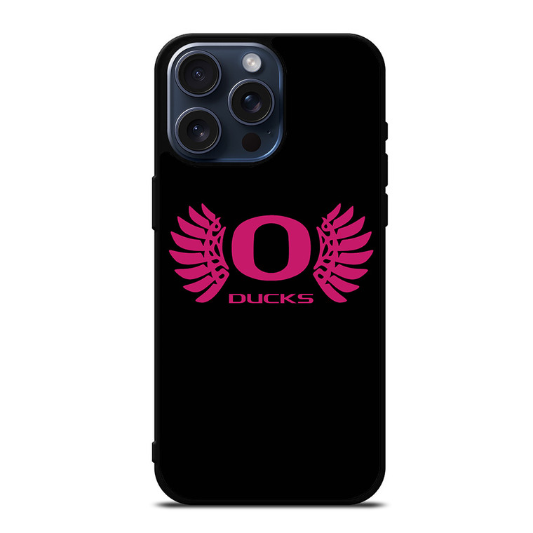 OREGON DUCKS PINK GIRL iPhone 15 Pro Max Case Cover