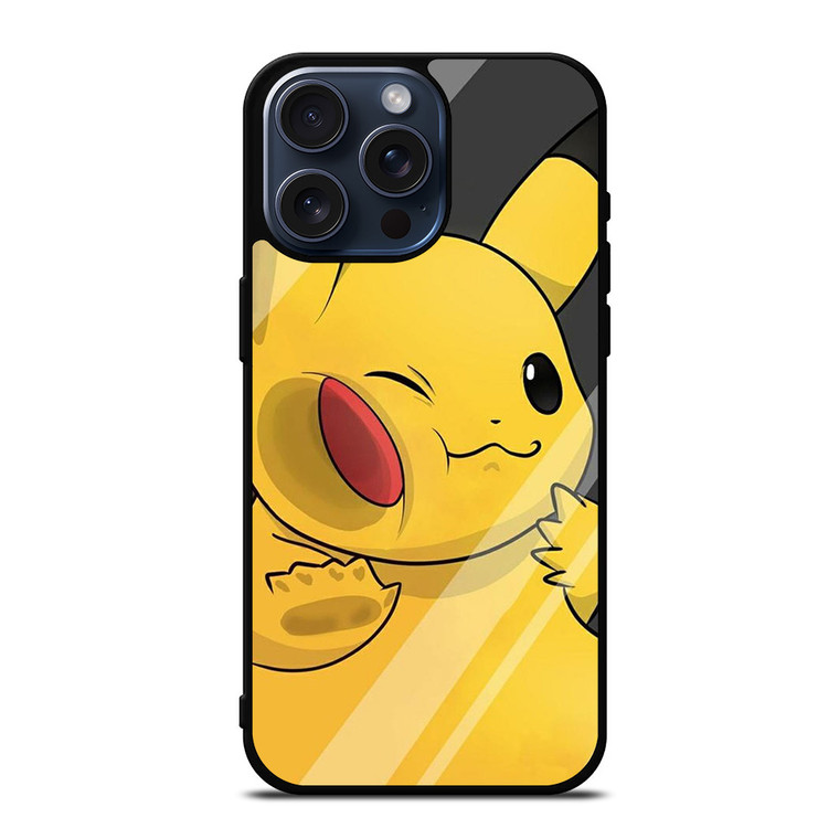 PIKACHU POKEMON CUTE iPhone 15 Pro Max Case Cover