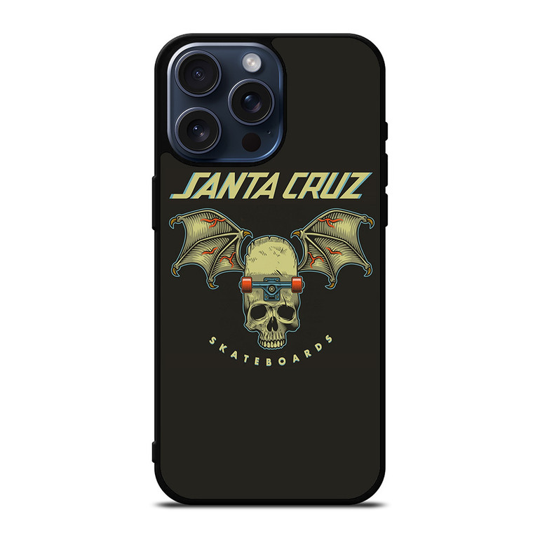 SANTA CRUZ SKATEBOARDS SKULL iPhone 15 Pro Max Case Cover