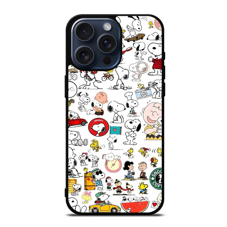 SNOOPY COFFEE THE PEANUTS iPhone 15 Pro Max Case Cover