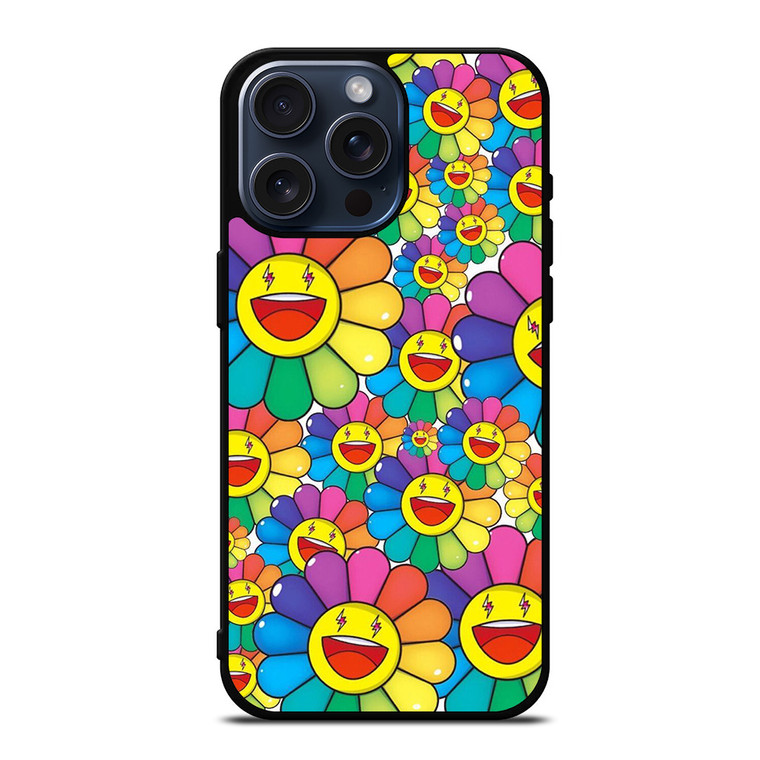 TAKASHI MURAKAMI FLOWER ART iPhone 15 Pro Max Case Cover