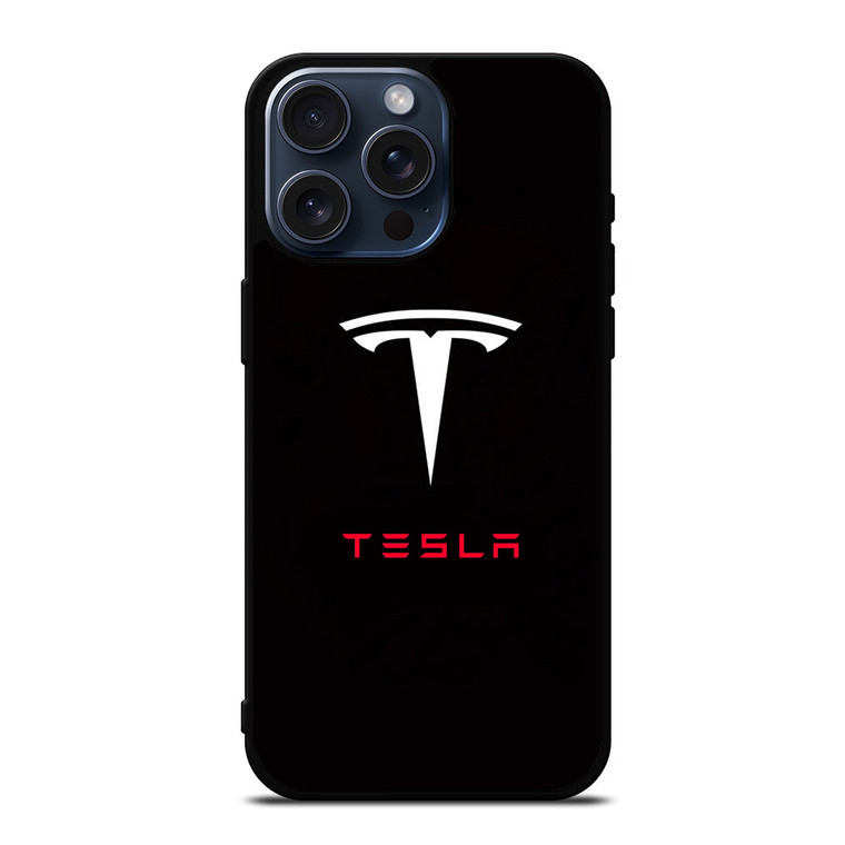 TESLA MOTORS LOGO 2 iPhone 15 Pro Max Case Cover