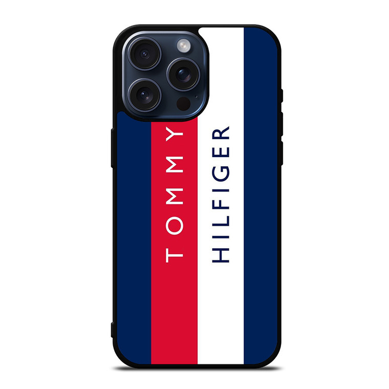 TOMMY HILFIGER VERTICAL LOGO iPhone 15 Pro Max Case Cover