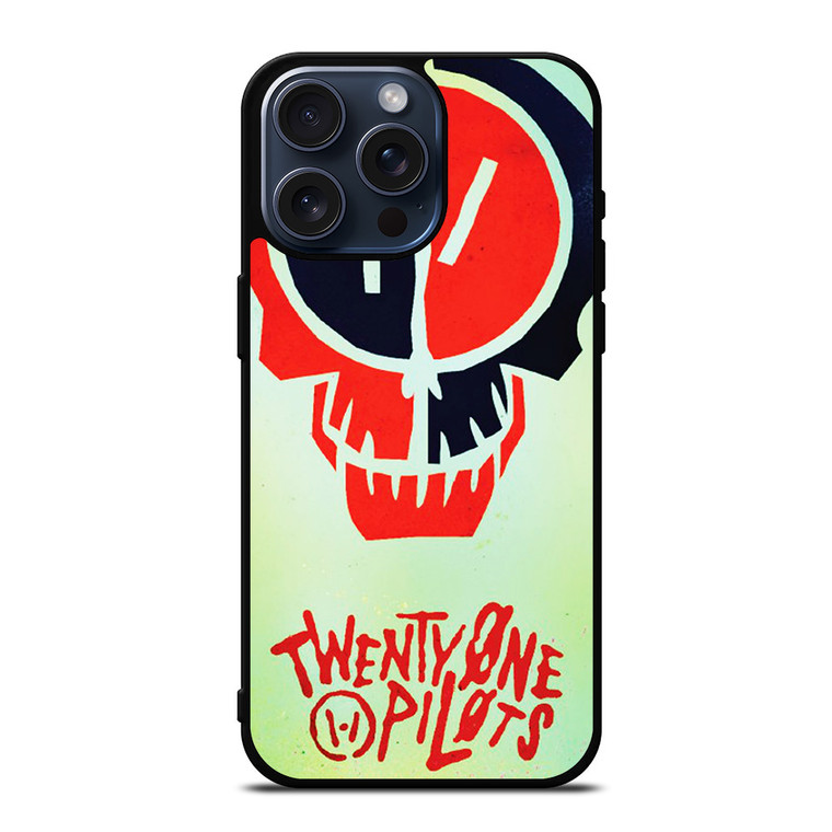 TWENTY ONE PILOTS SKULL iPhone 15 Pro Max Case Cover