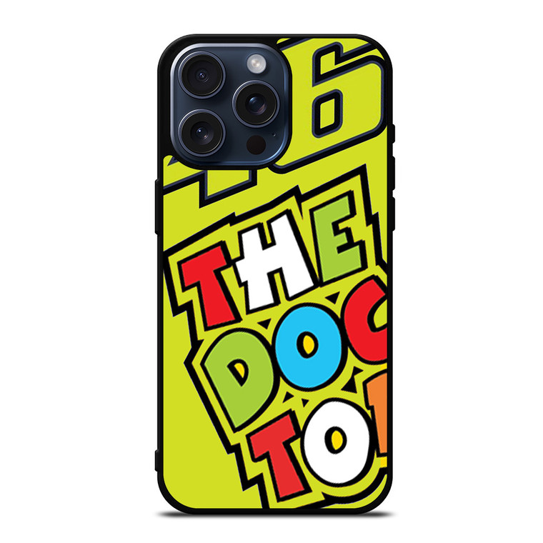 VALENTINO ROSSI VR46 THE DOCTOR iPhone 15 Pro Max Case Cover