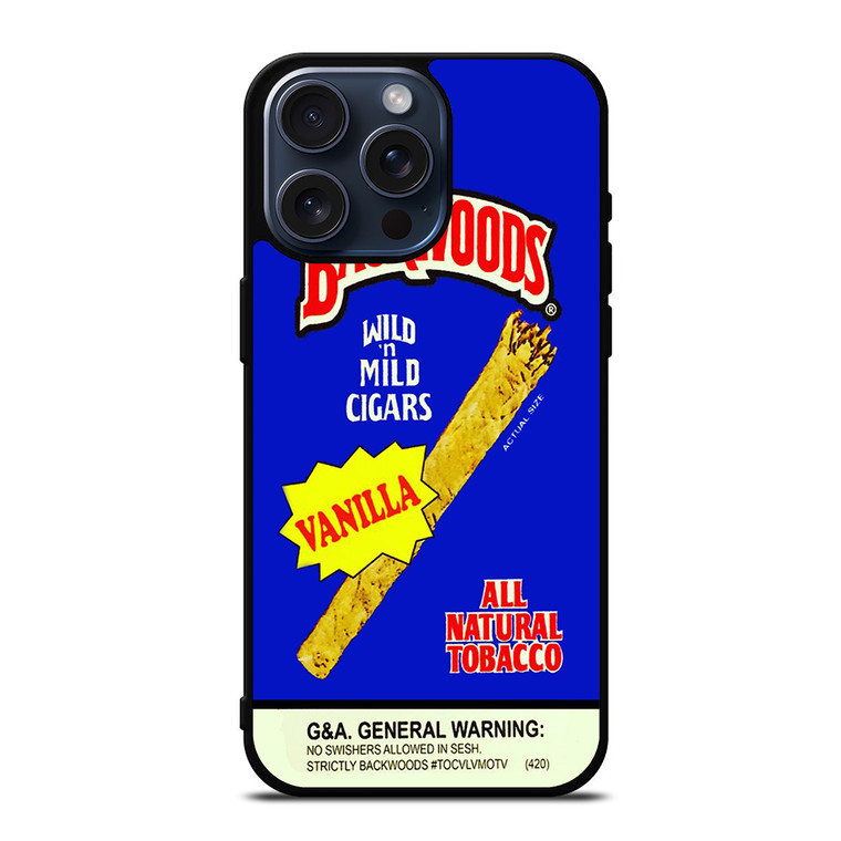 VANILLA BACKWOODS CIGARS iPhone 15 Pro Max Case Cover