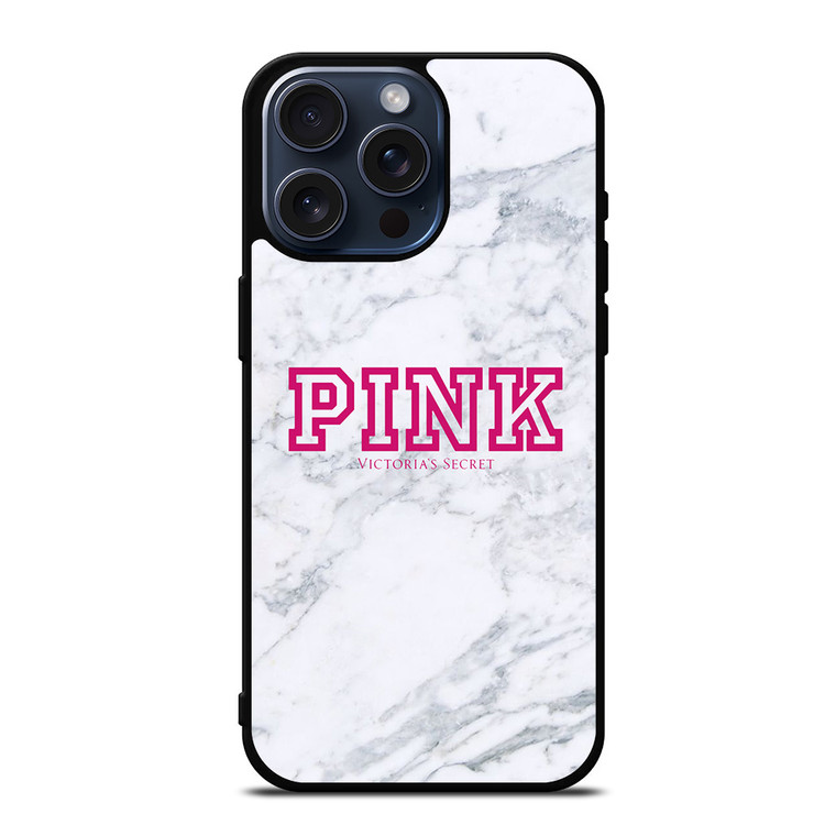 VICTORIA'S SECRET PINK MARBLE iPhone 15 Pro Max Case Cover