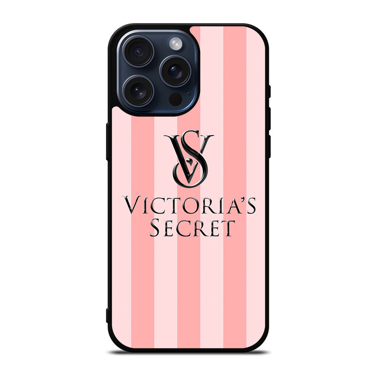 VICTORIA'S SECRET PINK STRIPES iPhone 15 Pro Max Case Cover