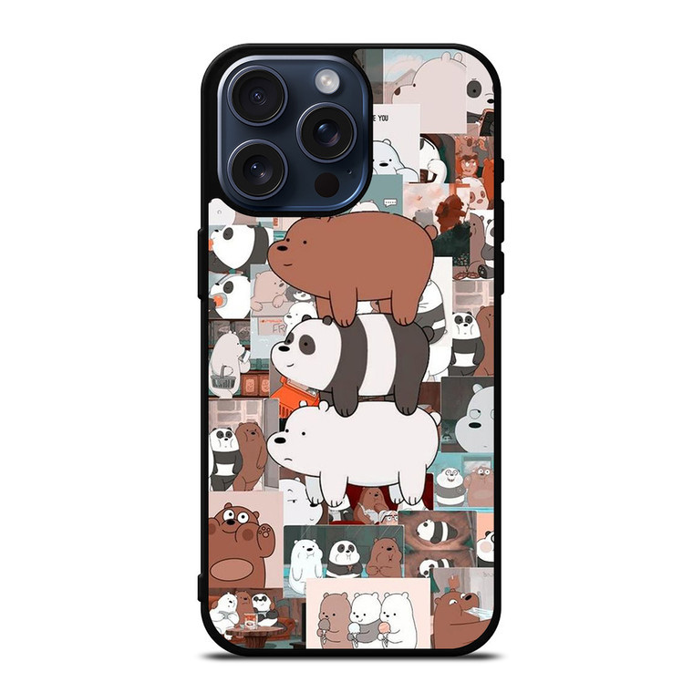 WE BARE BEARS COLLAGE iPhone 15 Pro Max Case Cover