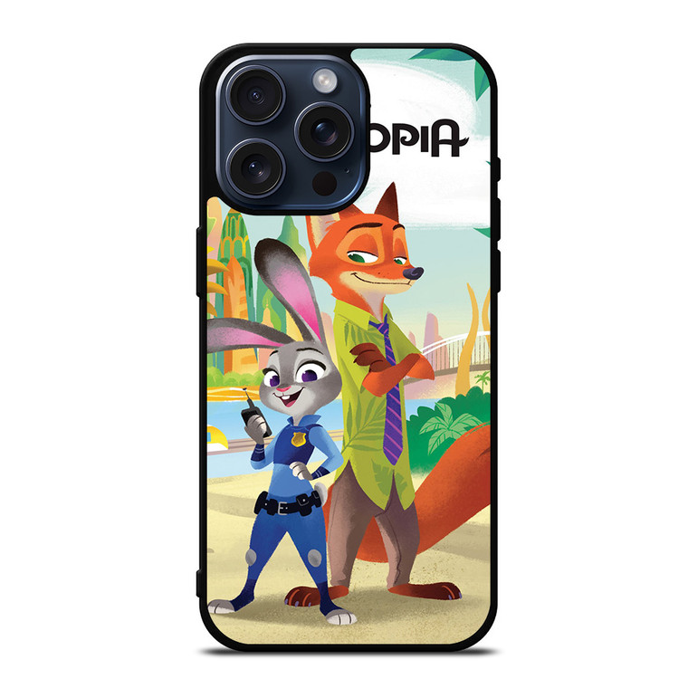 ZOOTOPIA JUDY AND NICK Disney iPhone 15 Pro Max Case Cover