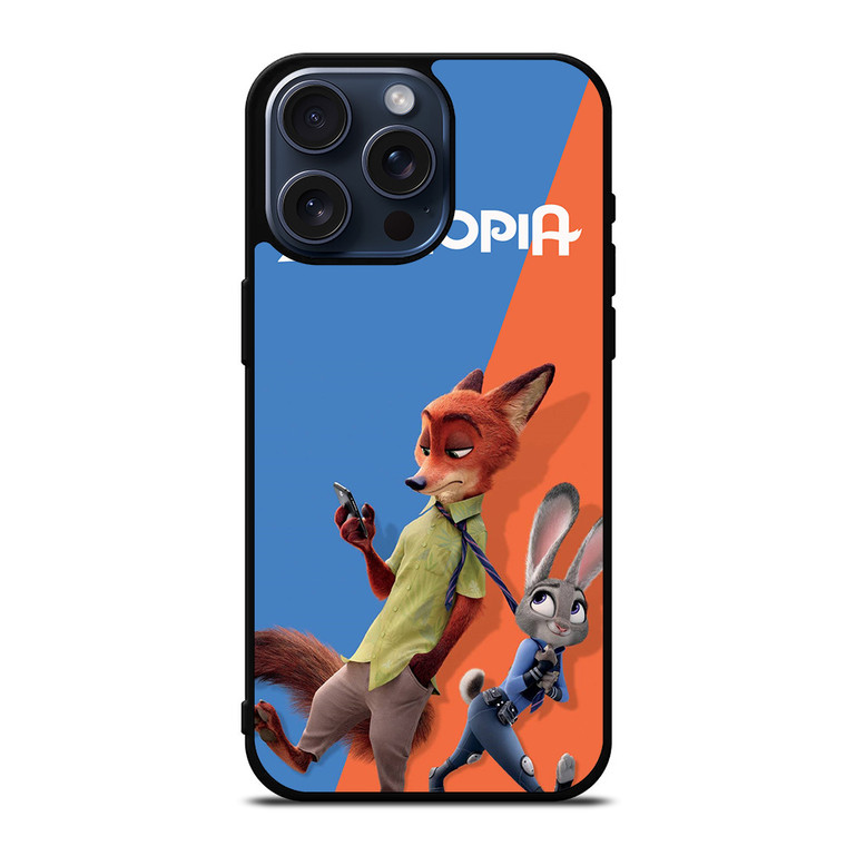 ZOOTOPIA NICK AND JUDY DISNEY iPhone 15 Pro Max Case Cover