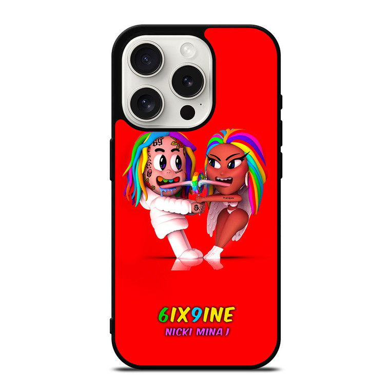 6IX9INE X NICKI MINAJ CARTOON iPhone 15 Pro Case Cover