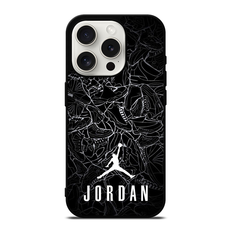 AIR JORDAN SHOES COLLAGE LOGO iPhone 15 Pro Case Cover