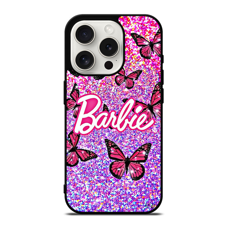 BARBIE BUTTERFLY LOGO ICON PINK iPhone 15 Pro Case Cover