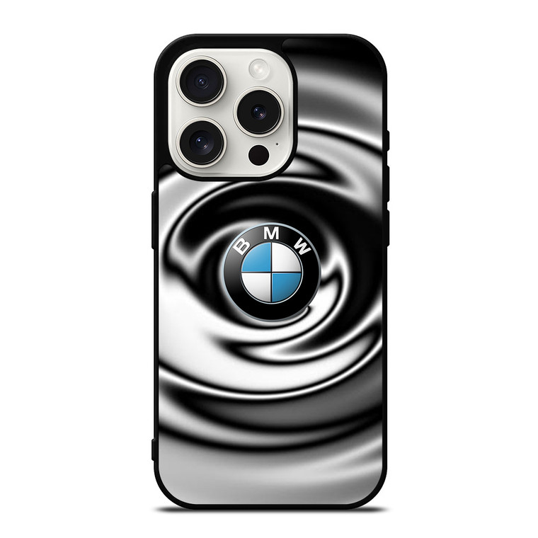 BMW METAL LIQUID LOGO iPhone 15 Pro Case Cover