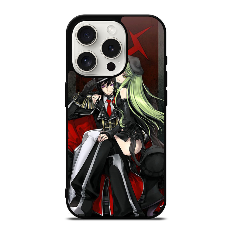 CODE GEASS LELOUCH CAMPEROUGE AND C.C ANIME MANGA iPhone 15 Pro Case Cover