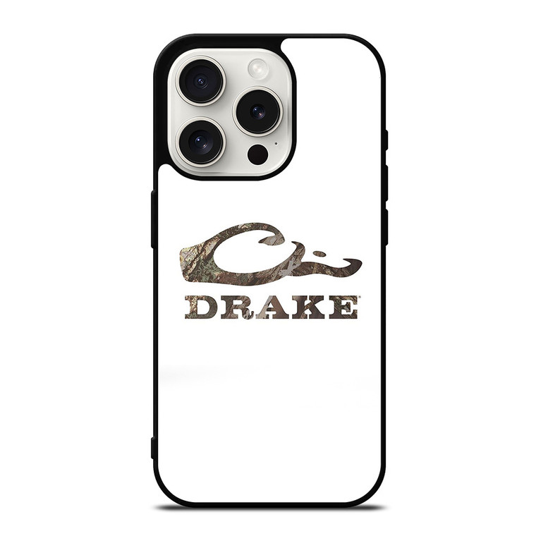 DRAKE WATERFOWL WHITE LOGO iPhone 15 Pro Case Cover