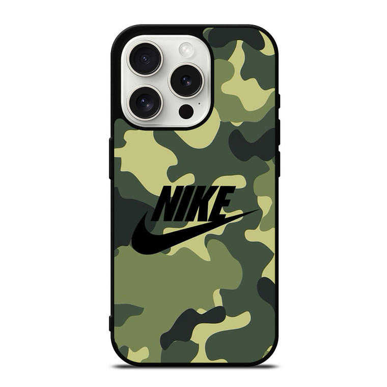 NIKE CAMO iPhone 15 Pro Case Cover