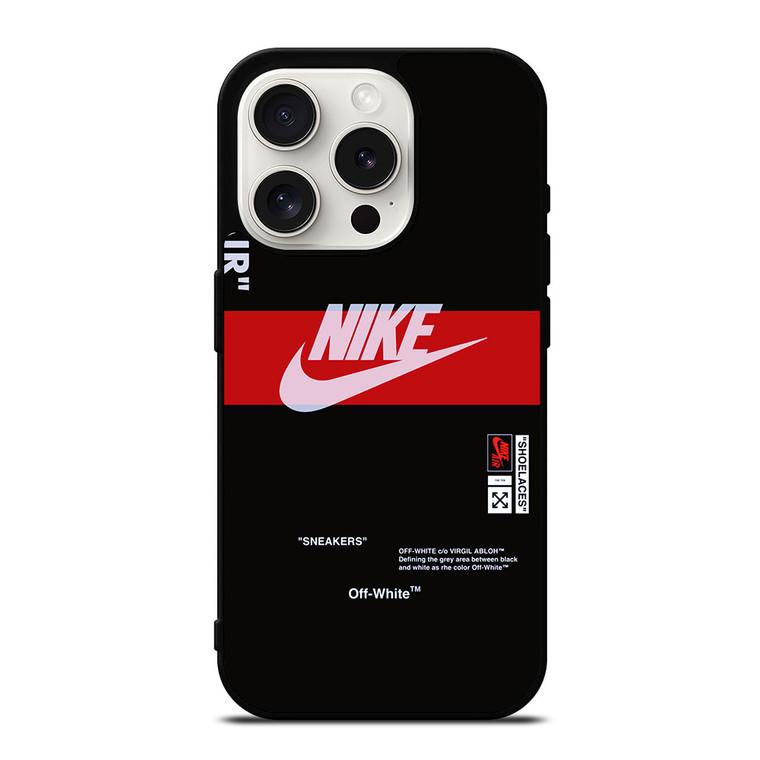 NIKE SHOES OFF WHITE iPhone 15 Pro Case Cover