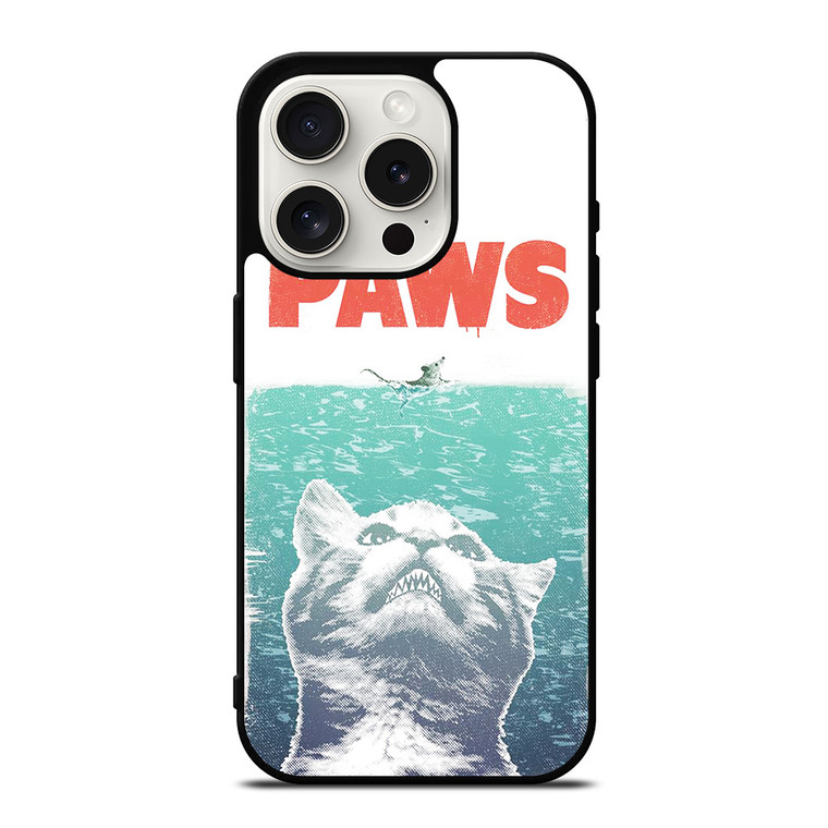 PAWS FUNNY JAWS CAT iPhone 15 Pro Case Cover