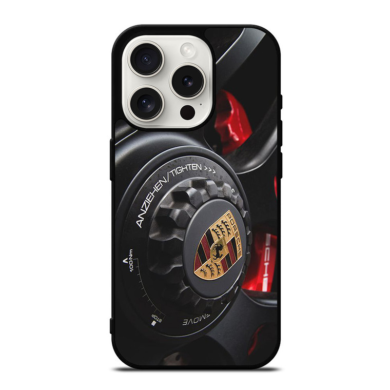 PORSCHE WHEEL LOGO ICON iPhone 15 Pro Case Cover