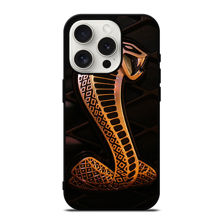 SHELBY COBRA FORD GOLD LOGO iPhone 15 Pro Case Cover