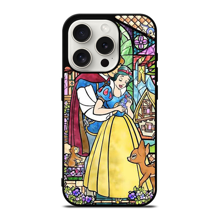 SNOW WHITE ART GLASSES Disney iPhone 15 Pro Case Cover