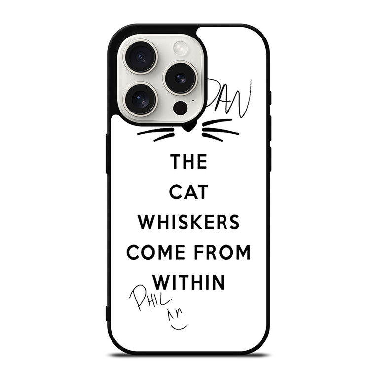 THE WHISKERS DAN AND PHIL iPhone 15 Pro Case Cover