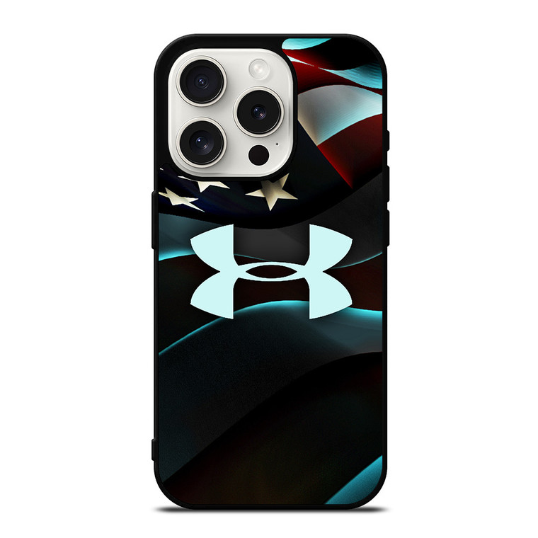 UNDER ARMOUR USA FLAG LOGO iPhone 15 Pro Case Cover