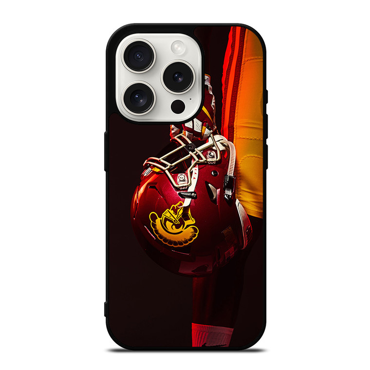 USC TROJANS FOOTBALL HELMET iPhone 15 Pro Case Cover