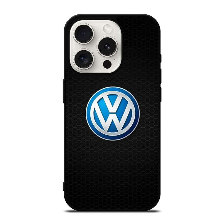 VW VOLKSWAGEN CAR METAL LOGO iPhone 15 Pro Case Cover