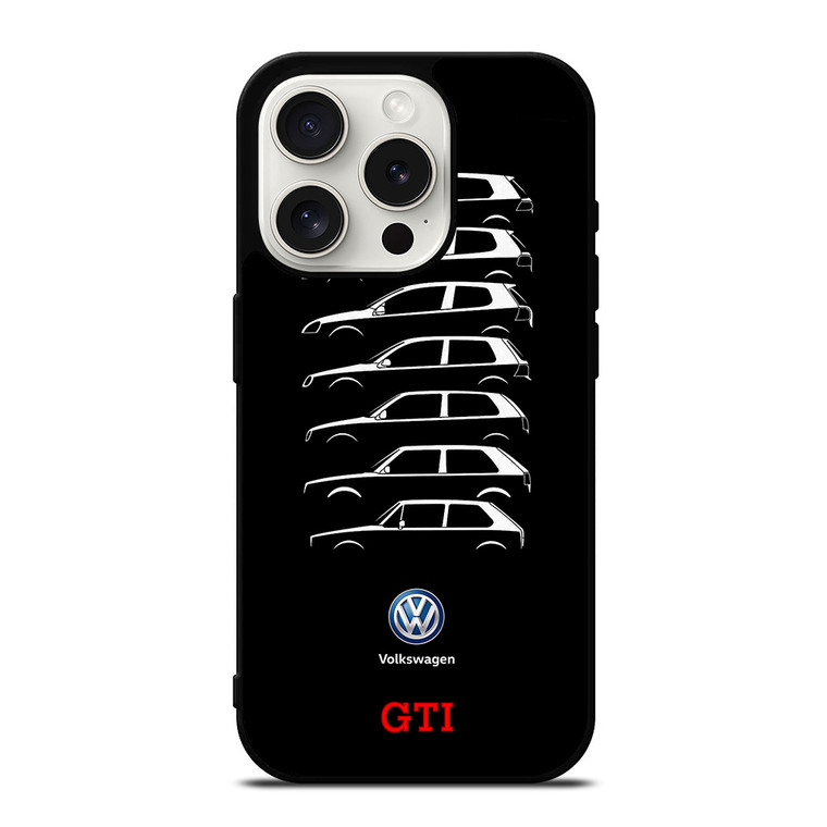 VW VOLKSWAGEN GOLF GTI EVOLUTION iPhone 15 Pro Case Cover