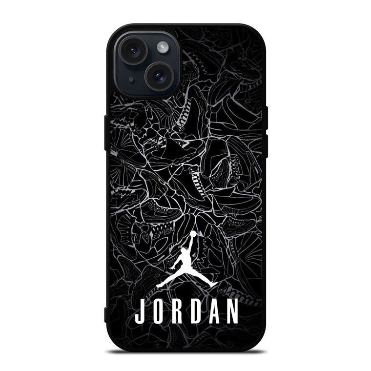 AIR JORDAN SHOES COLLAGE LOGO iPhone 15 Plus Case Cover