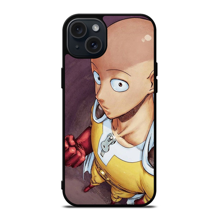 ANIME ONE PUNCH MAN SAITAMA iPhone 15 Plus Case Cover