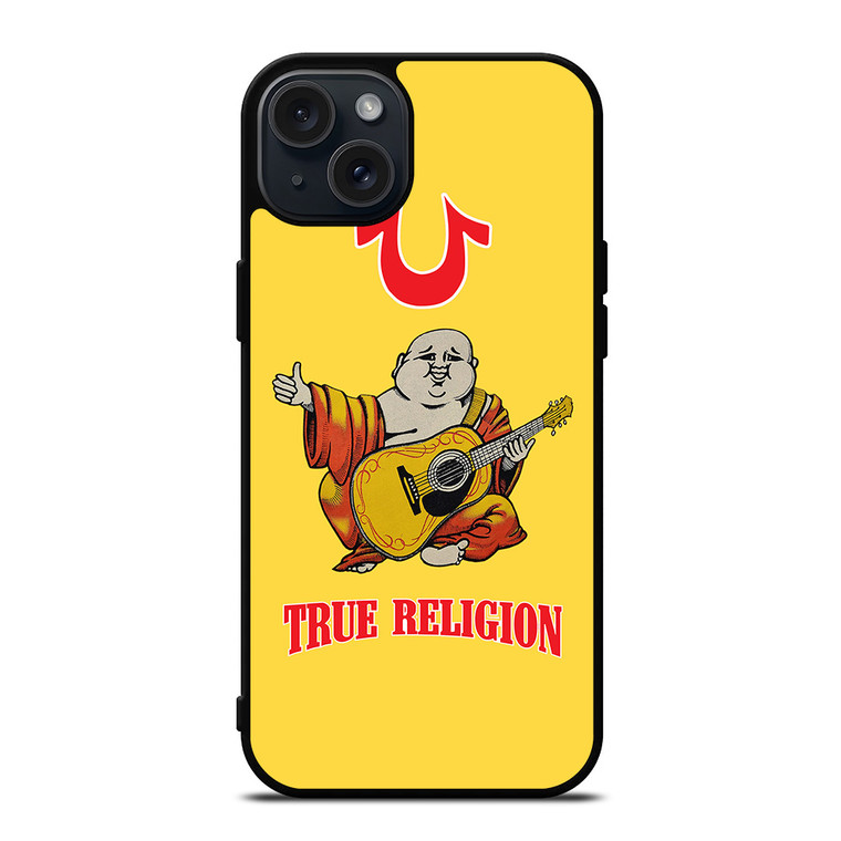 BIG BUDDHA TRUE RELIGION YELLOW iPhone 15 Plus Case Cover