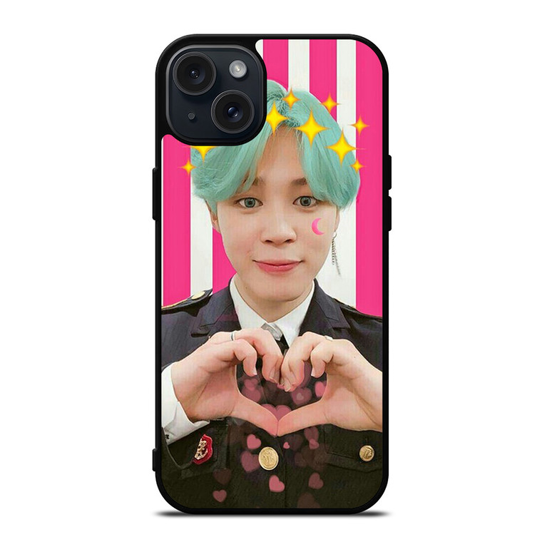 BTS CUTE HEART BANGTAN BOYS iPhone 15 Plus Case Cover