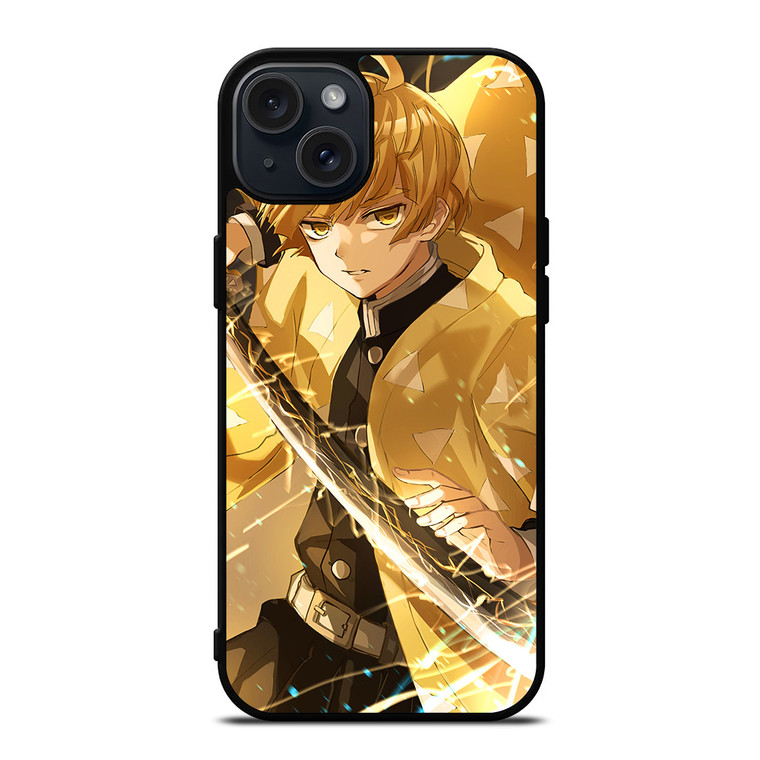 DEMON SLAYER ZENITSU AGATSUMA ANIME iPhone 15 Plus Case Cover