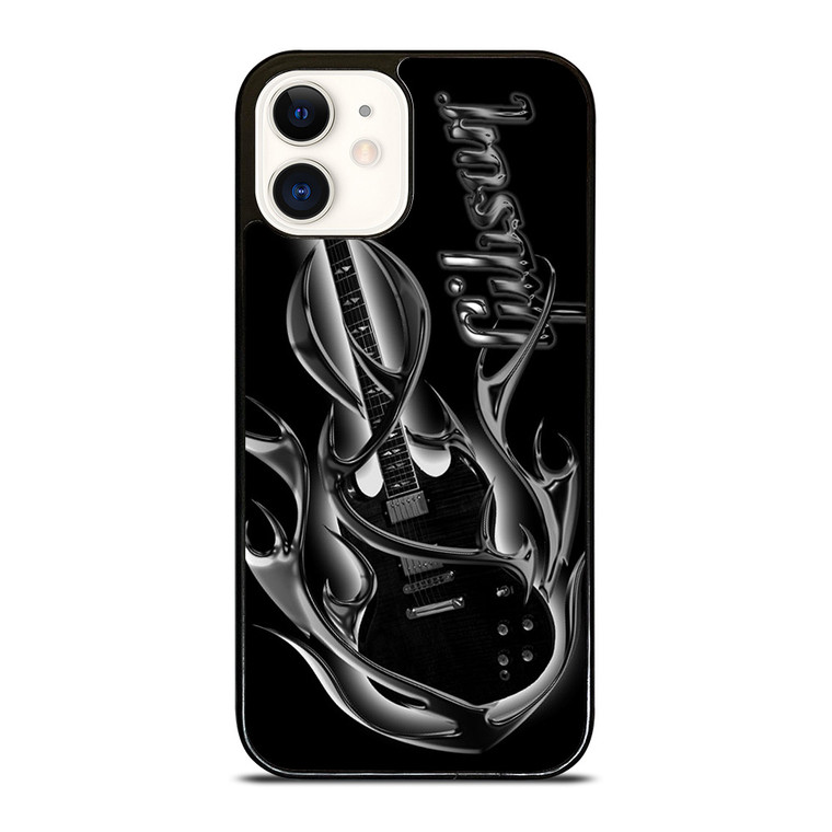 GIBSON GUITAR BACK iPhone 12 Case Cover