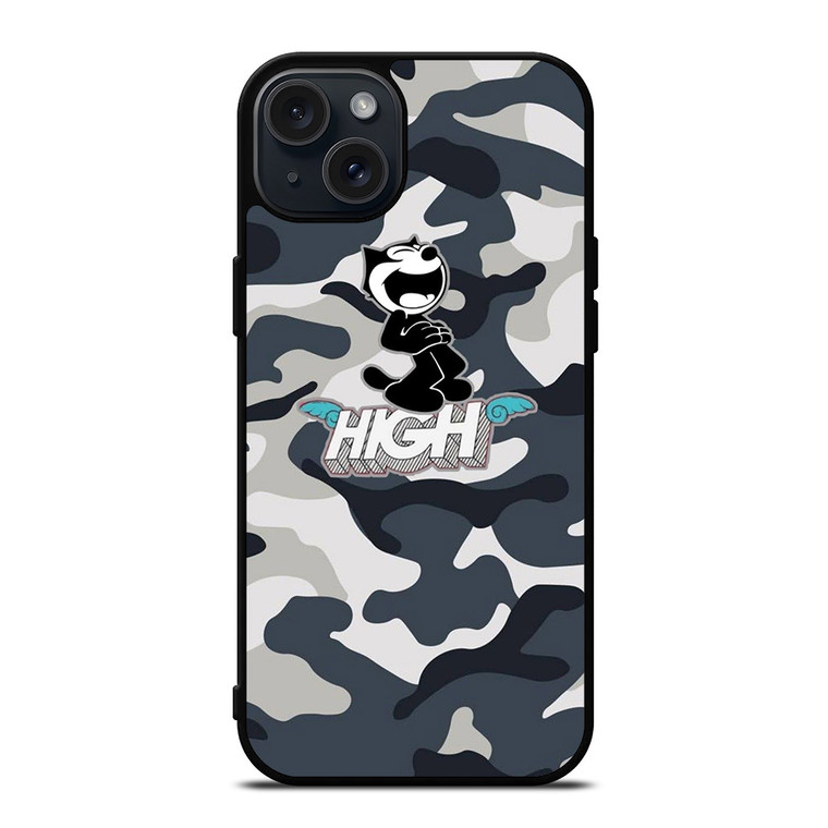 FELIX THE CAT HIGH CAMO iPhone 15 Plus Case Cover