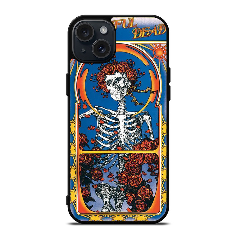 GRATEFUL DEAD SKULL AND ROSE 3 iPhone 15 Plus Case Cover