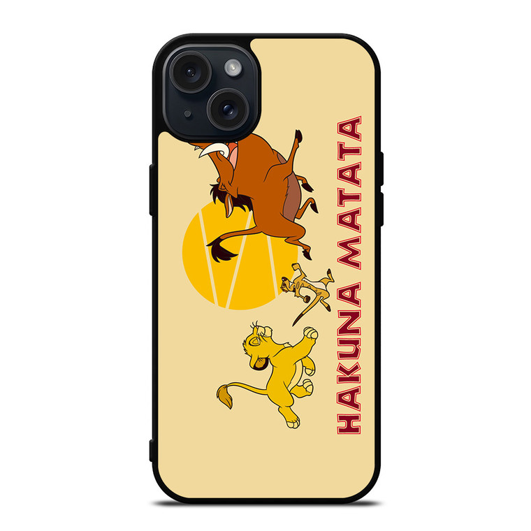 HAKUNA MATATA LION KING Disney iPhone 15 Plus Case Cover
