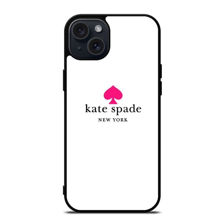 KATE SPADE NEW YORK LOGO PINK ICON iPhone 15 Plus Case Cover