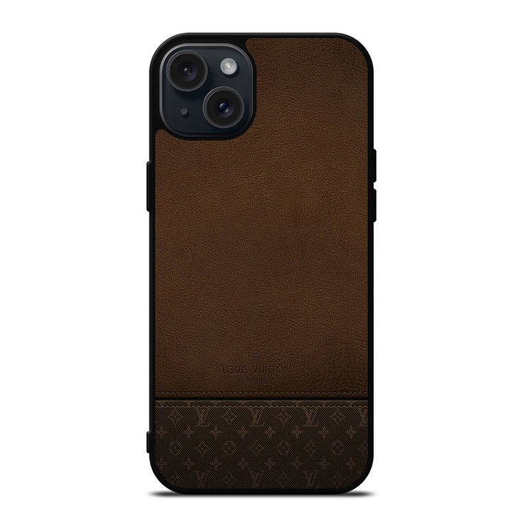 LOUIS VUITTON PARIS LV LOGO LEATHER BAG iPhone 15 Plus Case Cover