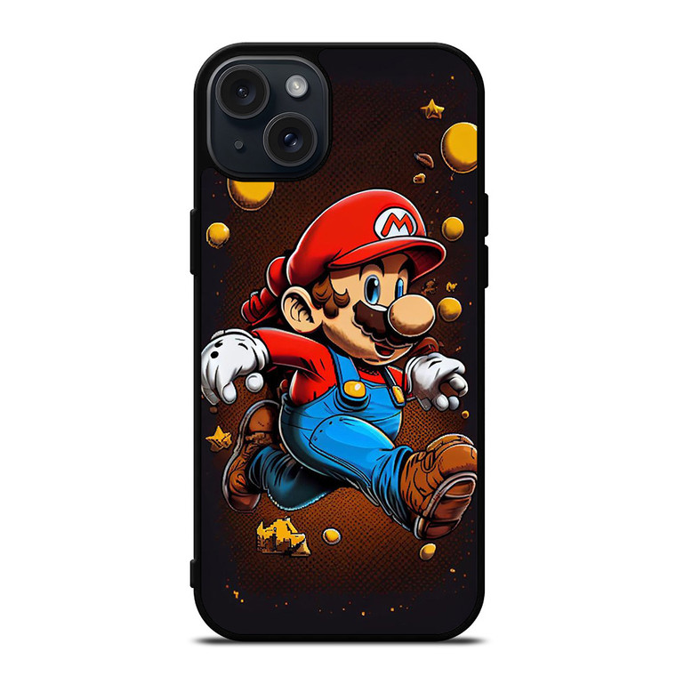 MARIO BROSS GAME CARTOON iPhone 15 Plus Case Cover