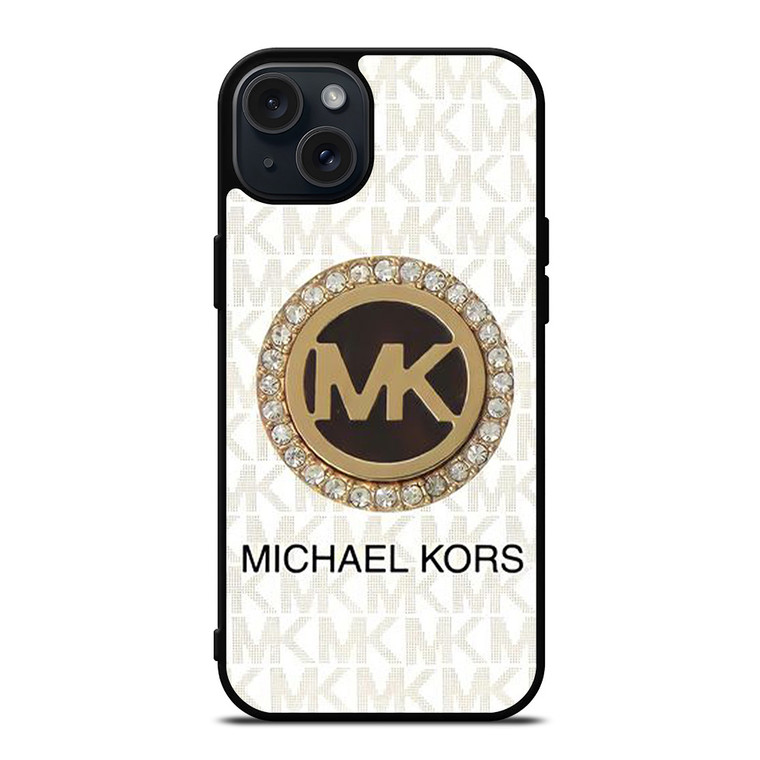 MICHAEL KORS MK LOGO DIAMOND iPhone 15 Plus Case Cover